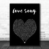 YUNGBLUD ?love song Black Heart Song Lyric Art Print