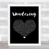 Good Charlotte Wondering Black Heart Song Lyric Art Print