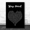 Conway Twitty Slow Hand Black Heart Song Lyric Art Print