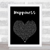 Little Mix Happiness Black Heart Song Lyric Art Print