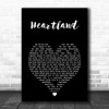 U2 Heartland Black Heart Song Lyric Art Print