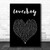 Billy Ocean Loverboy Black Heart Song Lyric Art Print