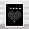 Nick Mulvey Cucurucu Black Heart Song Lyric Art Print