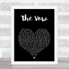 Ruth-Anne Cunningham The Vow Black Heart Song Lyric Art Print