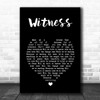 Sarah McLachlan Witness Black Heart Song Lyric Art Print