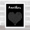 Adam Doleac Another Black Heart Song Lyric Art Print