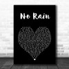 Blind Melon No Rain Black Heart Song Lyric Art Print