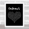 Joan Baez Colours Black Heart Song Lyric Art Print