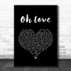 Ane Brun Oh Love Black Heart Song Lyric Art Print