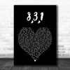 Lisa Stansfield 8,3,1 Black Heart Song Lyric Art Print