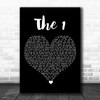 Taylor Swift The 1 Black Heart Song Lyric Art Print