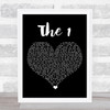 Taylor Swift The 1 Black Heart Song Lyric Art Print