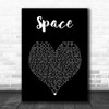 Biffy Clyro Space Black Heart Song Lyric Art Print