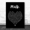 Kings Of Leon Milk Black Heart Song Lyric Art Print