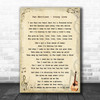 Van Morrison - Crazy Love Song Lyric Guitar Music Wall Art Print