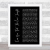 The Lion King Can You Feel The Love Tonight Black Script Song Lyric Art Print