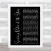 Foto Sisters Sovereign Ruler of the Skies Black Script Song Lyric Art Print