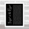 Sex Pistols Friggin in the Riggin Black Script Song Lyric Art Print