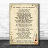 Rod Stewart - You're In My Heart Song Lyric Guitar Music Wall Art Print