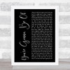 Brian & Jenn Johnson You're Gonna Be Ok Black Script Song Lyric Art Print