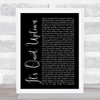 Original Broadway Cast Of Hamilton It's Quiet Uptown Black Script Song Lyric Art Print