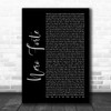 Slipknot Nero Forte Black Script Song Lyric Art Print