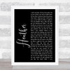 Conan Gray Heather Black Script Song Lyric Art Print