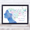 Roy Orbison Oh, Pretty Woman Colourful Music Note Hair Song Lyric Art Print