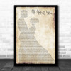 McFly All About You Man Lady Dancing Song Lyric Art Print