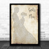 Daniel O'Donnell God's Plan Man Lady Dancing Song Lyric Art Print