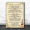 Simply Red For Your Babies Song Lyric Vintage Music Wall Art Print