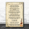 Coldplay God Put A Smile Upon Your Face Song Lyric Vintage Music Wall Art Print