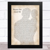 Celine Dion Because You Loved Me Father & Baby Song Lyric Art Print