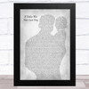 Nickleback If Today Was Your Last Day Father & Baby Grey Song Lyric Art Print