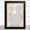 Ossy Osborne and Kelly Osborne Changes Father & Child Song Lyric Art Print