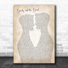 Celine Dion Beauty and the Beast Two Men Gay Couple Wedding Song Lyric Art Print