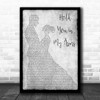 Ray LaMontagne Hold You in My Arms Grey Man Lady Dancing Song Lyric Art Print