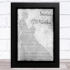 The Neighbourhood Sweater Weather Grey Man Lady Dancing Song Lyric Art Print