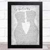 Fleetwood Mac Go Your Own Way Two Men Gay Couple Wedding Grey Song Lyric Art Print