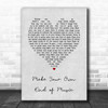 Paloma Faith Make Your Own Kind of Music Grey Heart Song Lyric Art Print