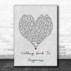 Helen Shapiro Walking Back To Happiness Grey Heart Song Lyric Art Print