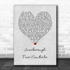 Simon Garfunkel Scarborough FairCanticle Grey Heart Song Lyric Art Print