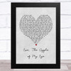 Bell X1 Eve, The Apple of My Eye Grey Heart Song Lyric Art Print