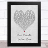 Bruce Springsteen One Minute Youre Here Grey Heart Song Lyric Art Print