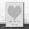 Beverley Knight Keep This Fire Burning Grey Heart Song Lyric Art Print