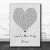 Martina McBride Loves the Only House Grey Heart Song Lyric Art Print