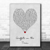 Stereophonics Graffiti on the Train Grey Heart Song Lyric Art Print