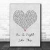 Kylie Minogue On a Night Like This Grey Heart Song Lyric Art Print