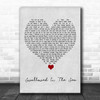 Coldplay Swallowed In The Sea Grey Heart Song Lyric Art Print