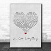 The Stylistics You Are Everything Grey Heart Song Lyric Art Print